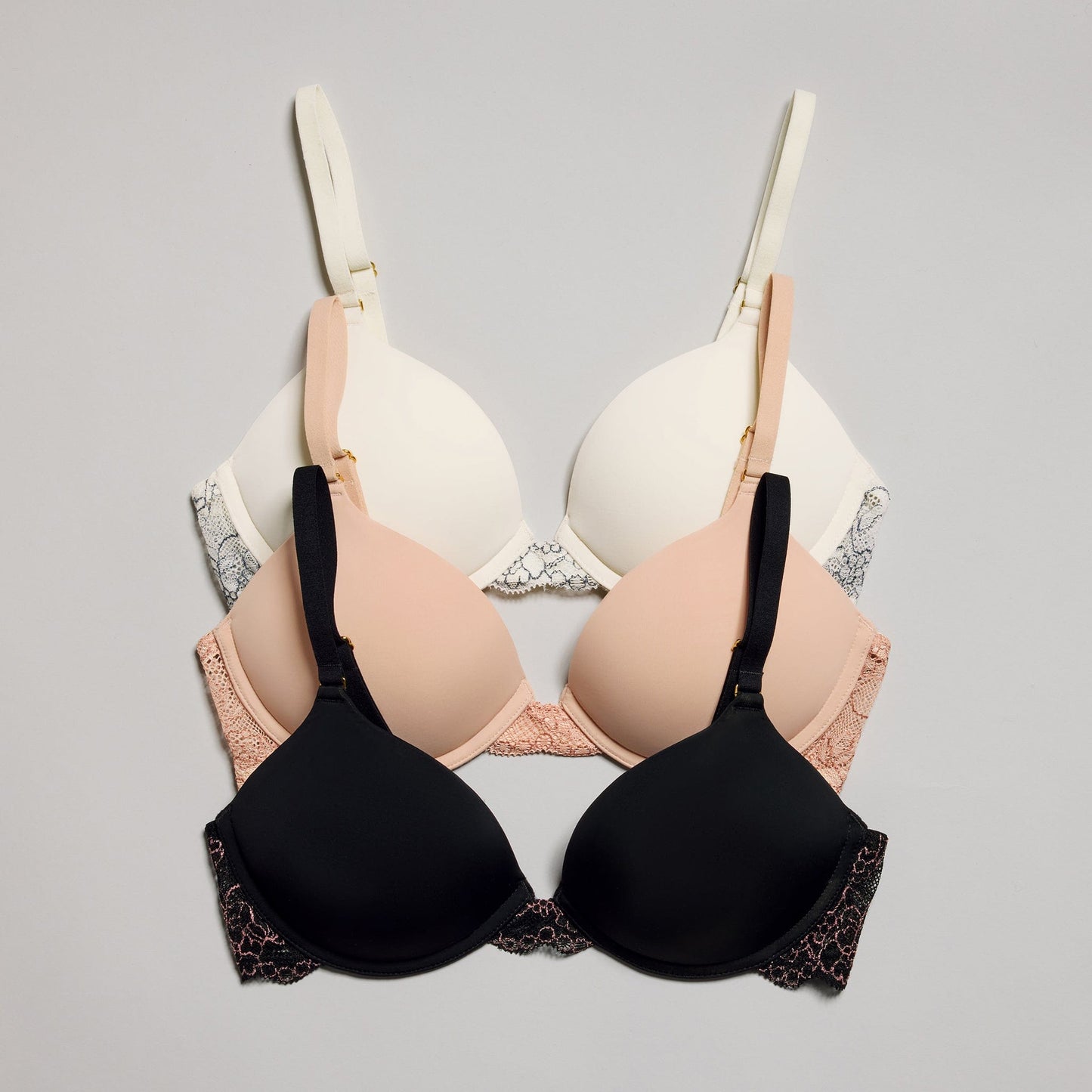 Smooth Lace Lift Up Bra Ecru Two-Tone