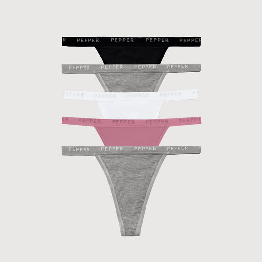 Supima® Cotton String Thong 5 Pack
