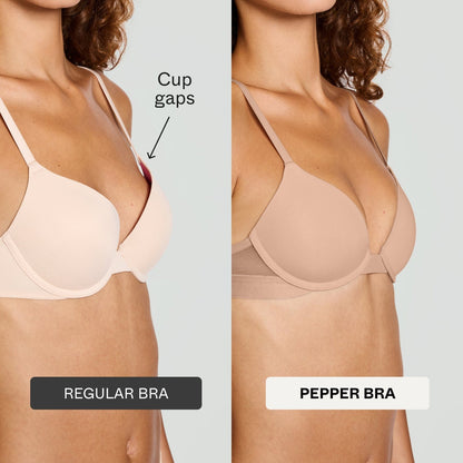 Smooth Lace Lift Up Bra Ecru Two-Tone