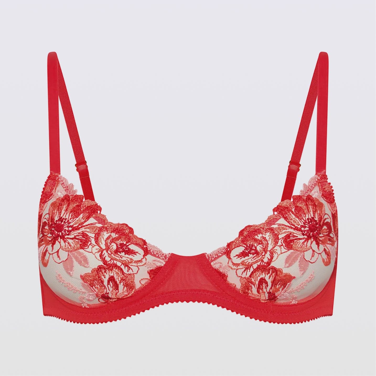 Embroidery Unlined Demi Bra Cherie Embroidery