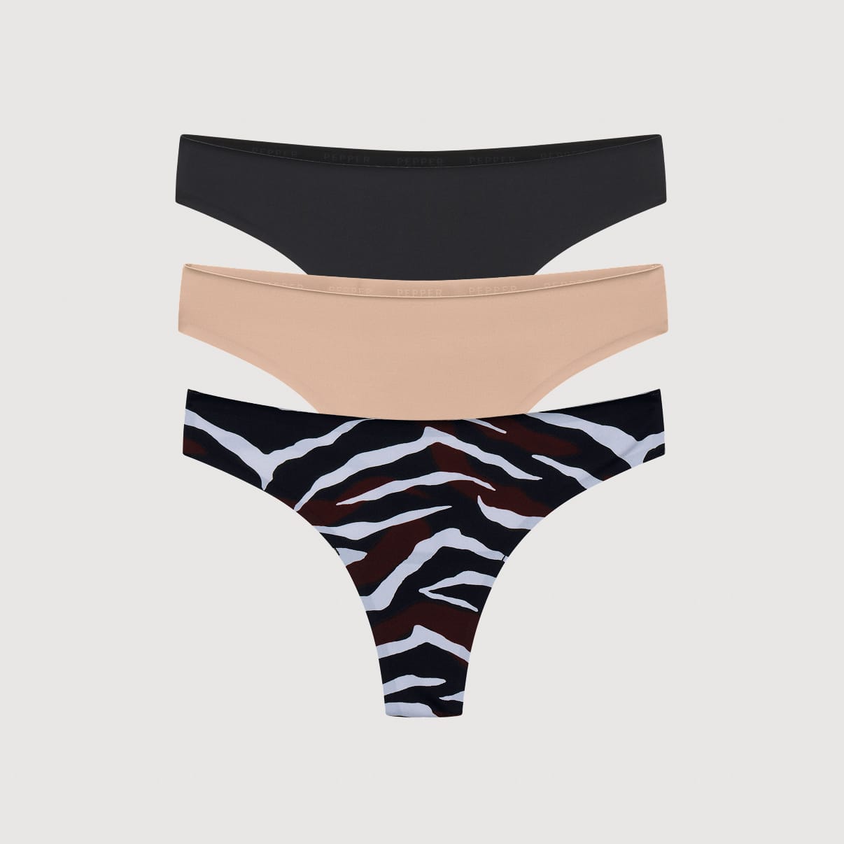 Simply Smooth No Show Thong 3 Pack