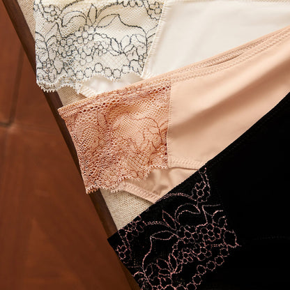 Smooth Lace Bikini Black Two-Tone